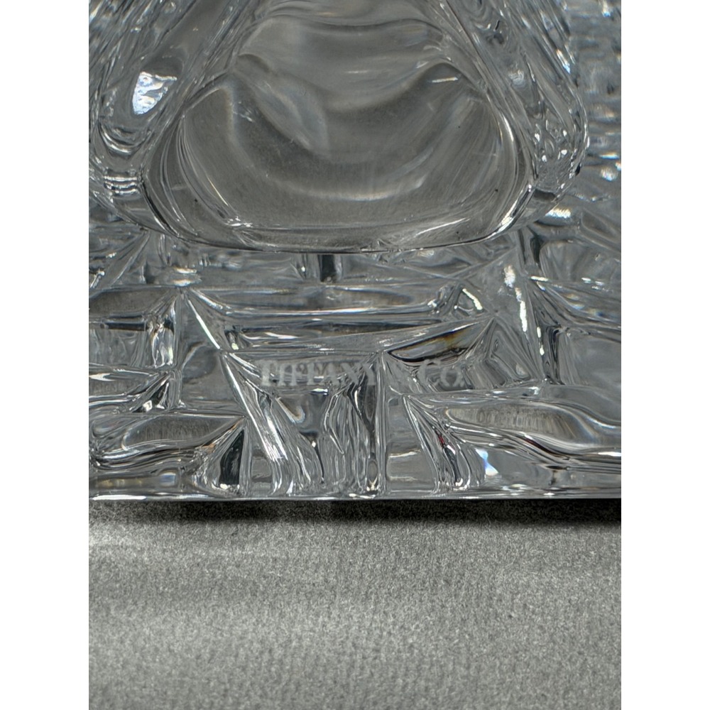 Tiffany & Co Sierra Vase Geometric Textured Rock Cut Triangle Brutalist Style - Picture 6 of 6